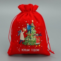 Мешок с термонаклейкой &laquo;Забота&raquo;, 13 х18 см +/- 1.5 см, Новый год