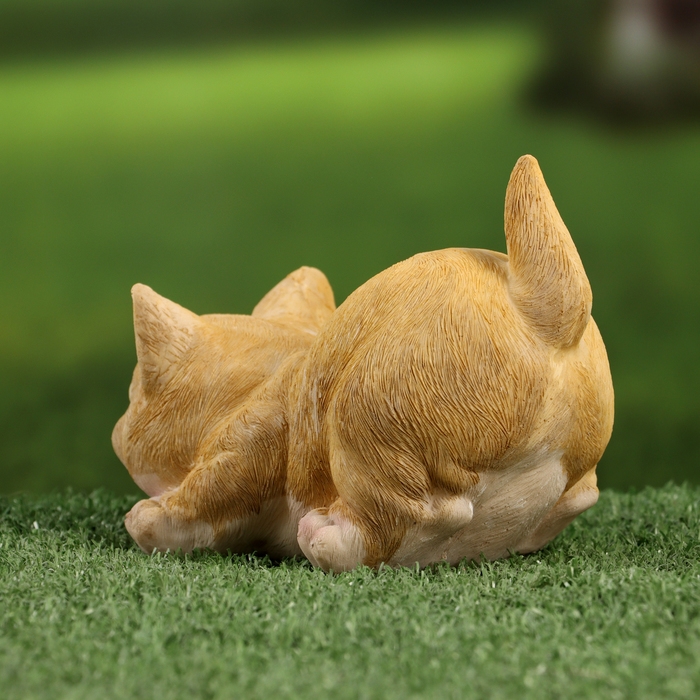 Садовая фигура "Котенок на охоте" 8х15х11см /// МИКС