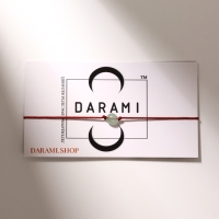 Браслет желаний &laquo;Нефрит&raquo; на бордовой нити, длина регулируется