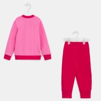 Комплект (кофточка-штанишки) для девочки, цвет розовый, рост 80 см Комплект (кофточка-штанишки) для девочки, цвет розовый, рост 80 см