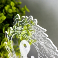 Светильник "Китайский дракон" LED белый 14х9,5х16 см