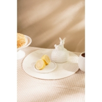 Лимонница керамическая SL Home &laquo;Лесные кролики&raquo;, 14&times;14,5 см, цвет белый