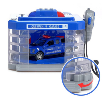 Парковка-автомойка &laquo;Полицейский участок&raquo; с машинкой и рацией, световые и звуковые эффекты