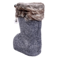 Конфетница «Сапожок», снежинка, цвет серый Конфетница «Сапожок», снежинка, цвет серый