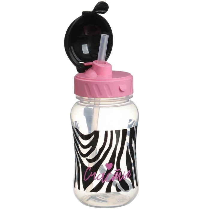 Поильник-непроливайка с трубочкой,от 9 мес., 270 мл., &laquo;Зебра&raquo;, M&B
