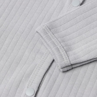 Боди с длинным рукавом, цвет серый, рост 62 см