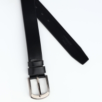 Ремень мужской, ширина 4 см, винт, пряжка металл, цвет чёрный Ремень мужской, ширина 4 см, винт, пряжка металл, цвет чёрный