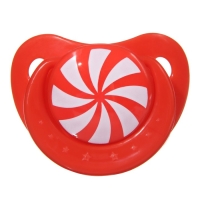 Соска - пустышка силиконовая новогодняя &laquo;Карамелька&raquo;, ортодонтическая, от 6 мес., в контейнере, Крошка Я