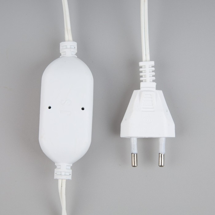 Гирлянда &laquo;Нить&raquo; 10 м роса, IP44, медная нить, 100 LED, свечение тёплое белое, мерцание, 220 В