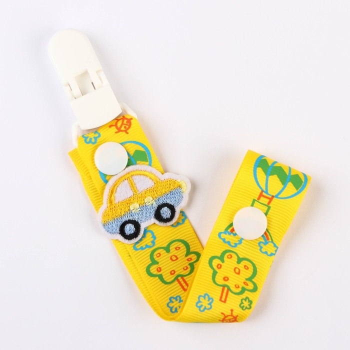 Держатель для соски - пустышки &laquo;Мой первый транспорт&raquo;, на ленте