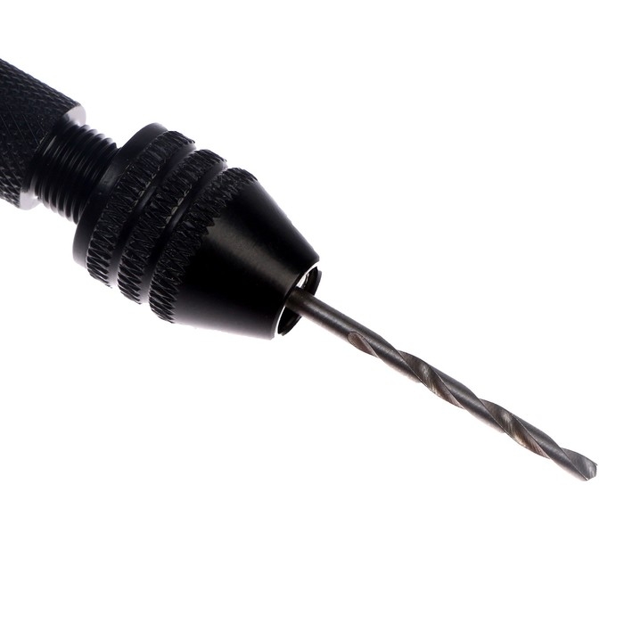 Дрель ручная &laquo;Мини&raquo; для тонких работ, мини сверла набор 10 шт., размер 1 шт. &mdash; от 0,8 до 3 мм