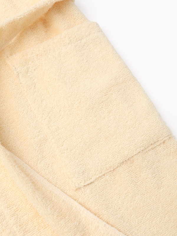 Халат махровый детский "Мишка" р-р 32 (110-116 см), бежевый