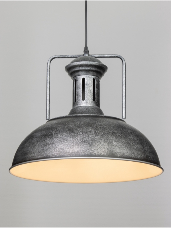 Светильник William 1х40Вт Е27 пр-1м черный/серебро 40х40х35см