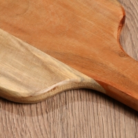 Доска разделочная прямоугольная "Листья" дерево манго 41х18 см