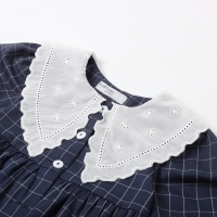 Платье детское с воротником KAFTAN, р.32 (110-116 см), синий