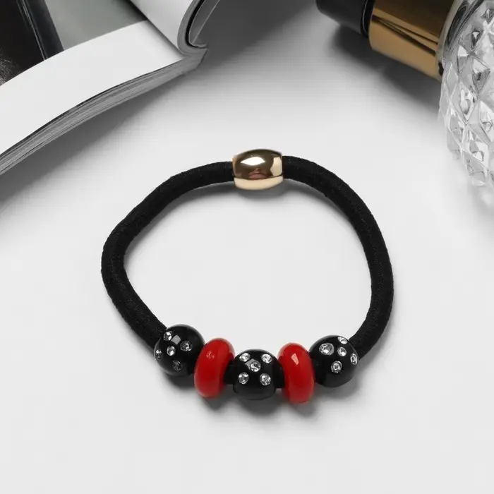 Резинка для волос QF &laquo;Радуга&raquo;, шарик