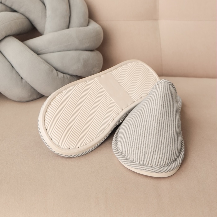 Тапочки мужские, размер 42-43, цвет серый Тапочки мужские, размер 42-43, цвет серый