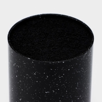 Подставка для ножей с наполнителем Доляна &laquo;Зефир&raquo;, 11&times;18 см, цвет чёрный