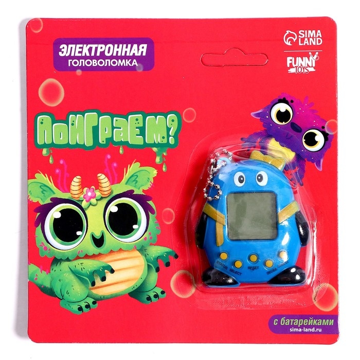 Электронная игра &laquo;Поиграем?&raquo;,168 персонажей, цвета МИКС, на блистере