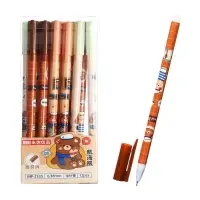 Ручка гелевая со стираемыми чернилами, стержень синий, 0.38 мм, корпус &laquo;Медвежонок&raquo;, МИКС