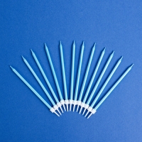 Свечи для торта "Ройс", 12 шт, голубой металлик