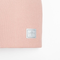 Шапка для девочки, цвет пудра, размер 54-58 Шапка для девочки, цвет пудра, размер 54-58