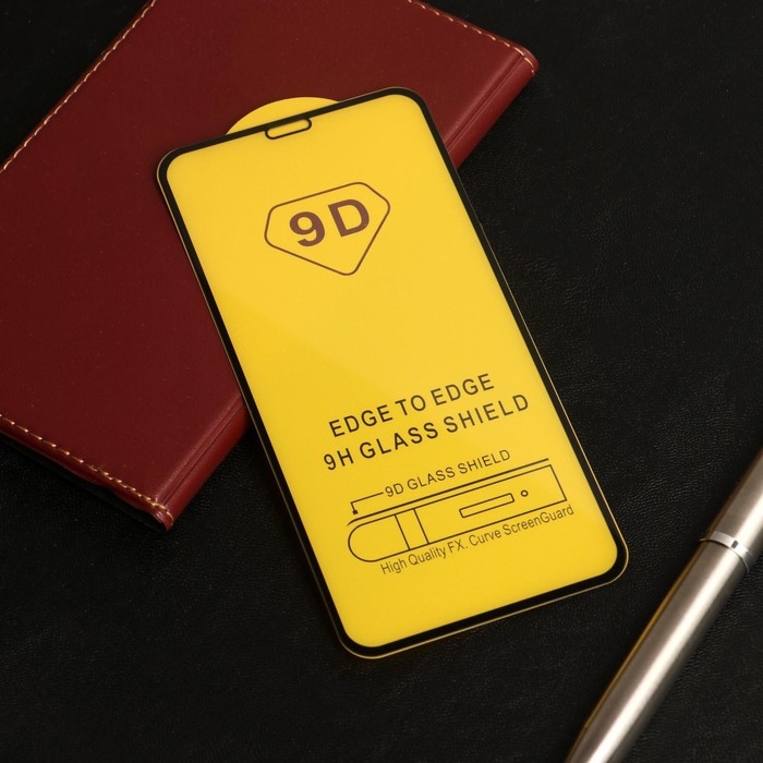 Защитное стекло 9D Luazon для iPhone X/XS/11 Pro, полный клей, 0.33 мм, 9Н, чёрное Защитное стекло 9D Luazon для iPhone X/XS/11 Pro, полный клей, 0.33 мм, 9Н, чёрное