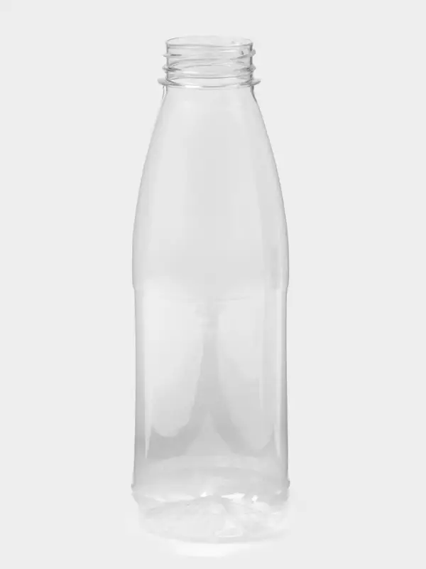 Бутылка ПЭТ 500 мл, горло 0,38 см, круглая, цвет прозрачный