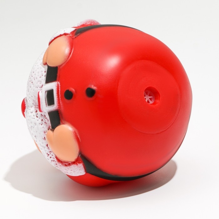 Шар пищащий для собак Шар пищащий для собак "Дед Мороз", виниловый, 8,5 х 8 см