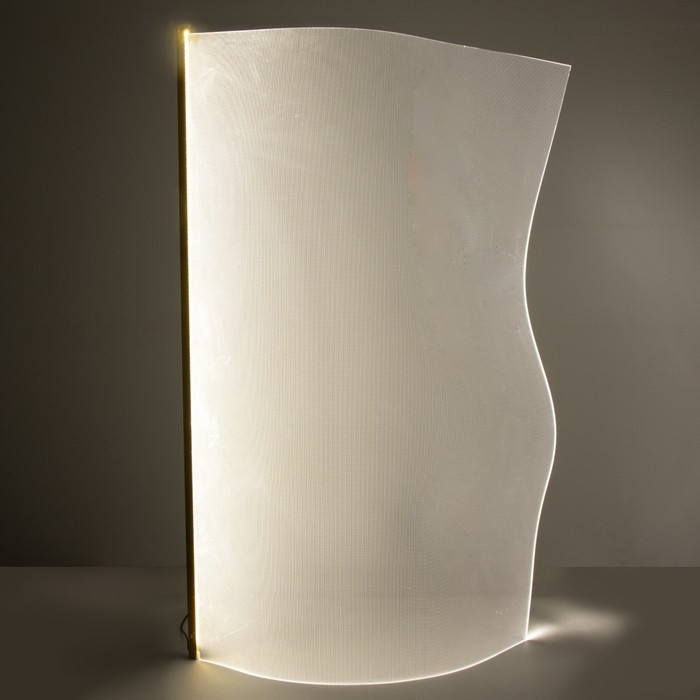 Торшер "Аура" LED 28Вт 4000К золото 70х10х120см