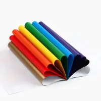 Бумага цветная в папке А4 10 л 10цв золото/серебро БукиБяки