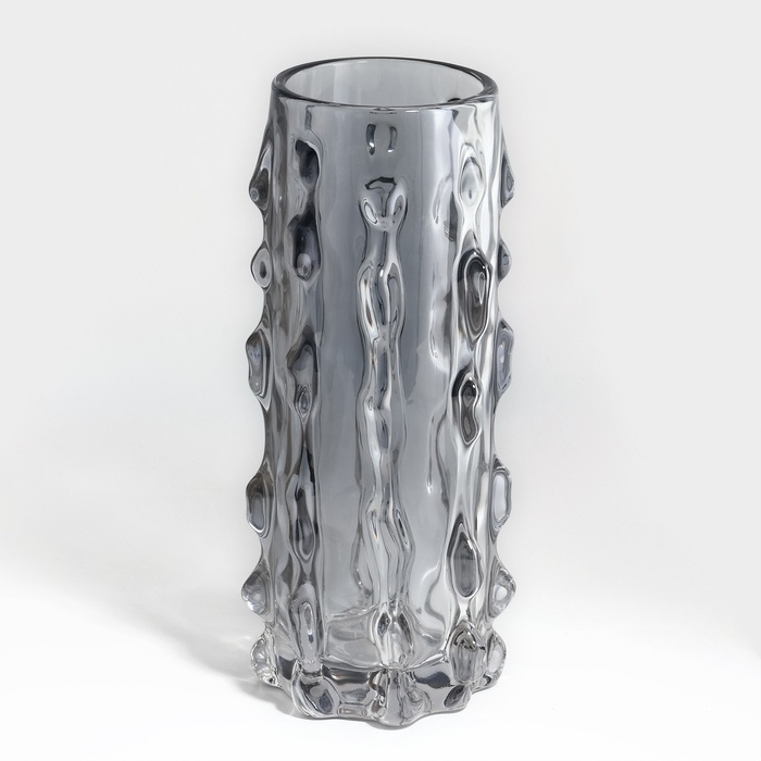 Ваза для цветов &laquo;Джорджия&raquo; из прозрачного черного стекла 30 х 10 х 10 см