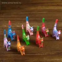 Сувенирный набор "Кошечки цветные под кольца" 4 штуки 7х5х10 см