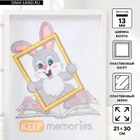 Фоторамка пластик 21х30 см 3 серия, перламутр