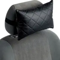 Подушка на подголовник автомобиля, набор 2 шт,  черный