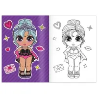 Раскраска &laquo;WOW Girls. Звёздный вечер&raquo;, формат А5, 12 стр.