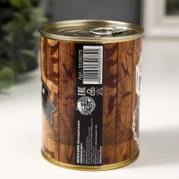 Подарочные носки в банке &laquo;Настоящий мужик-нереально крут&raquo;, (внутри носки мужские, цвет чёрный)