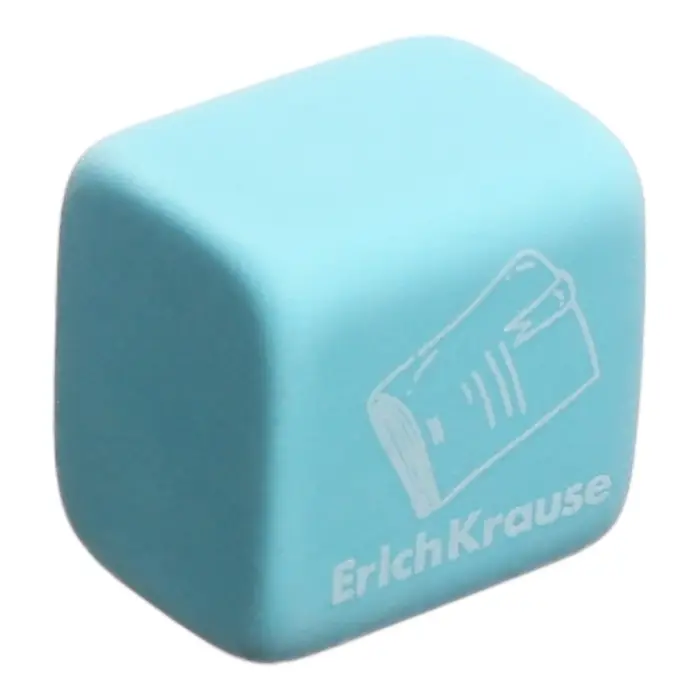 Ластик ErichKrause "School cube", 22 х 22 х 17 мм, синтетика, микс