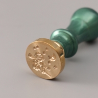 Сургучный набор "Мальчик и лис" печать, ручка, сургуч 12,5х10х3,6 см