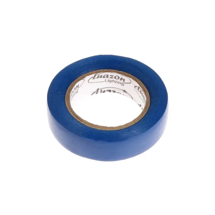 Изолента Luazon Lighting, ПВХ, 15 мм х 10 м, 130 мкм, синяя