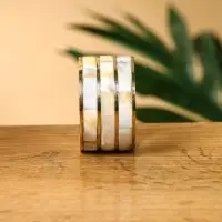 Кольца для салфеток (набор 4 шт) "Браслет" 4,5х4,5х2,5 см, латунь