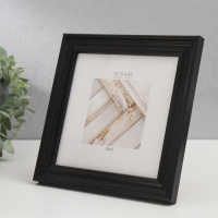 Фоторамка пластик "МИРАМ" 15х15 см коричневый (пластиковый экран)