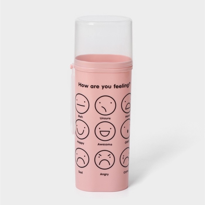 Футляр для зубной пасты и щётки, 6,3&times;4,5&times;19,8 см , цвет МИКС