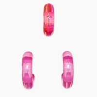 Набор серьги и каффы 3 шт &laquo;Нежность&raquo; капля, цвет розовый в серебре