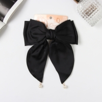 Заколка-автомат для волос "Джулия" двойной бант, 18х15 см, чёрный Заколка-автомат для волос "Джулия" двойной бант, 18х15 см, чёрный