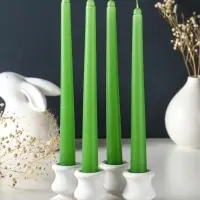 Свечи конические ароматизированные 2,2х24 см (набор 4 шт) 50 гр, 8 ч, жасмин