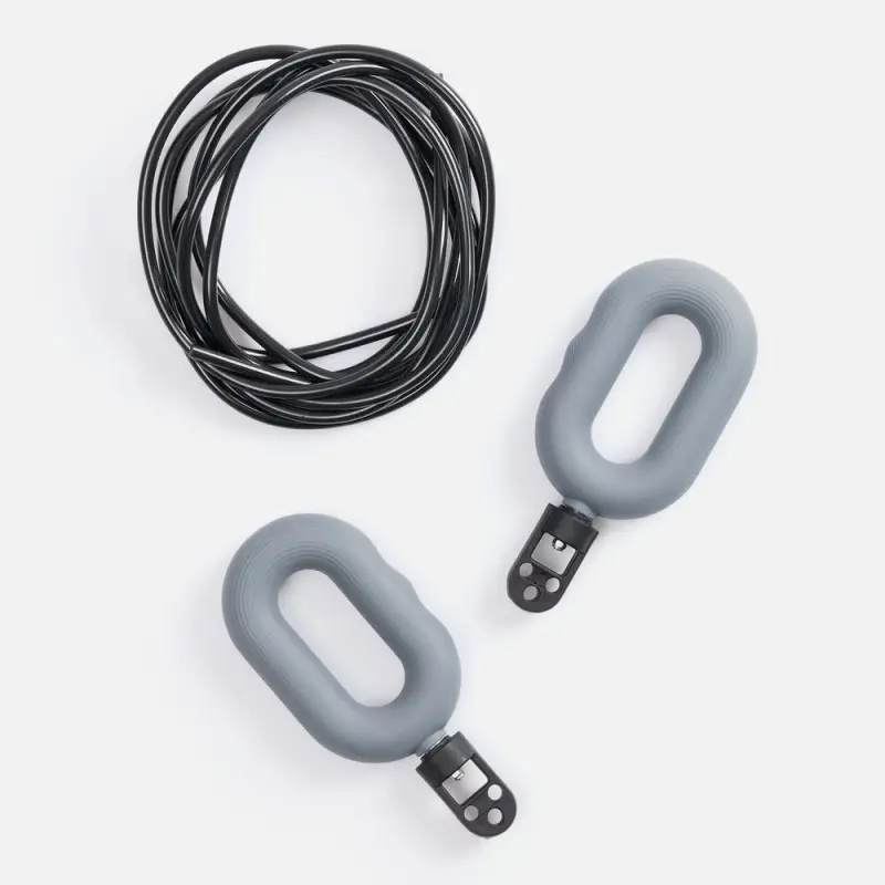 Мультифункциональная скакалка с эспандером Multi McFly, серая