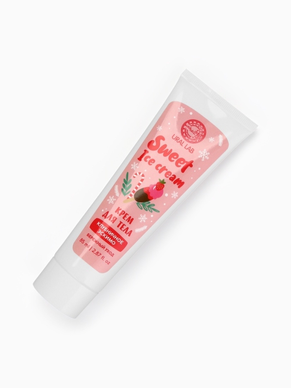Крем для тела Sweet ice-cream, 85 мл, клубничное эскимо