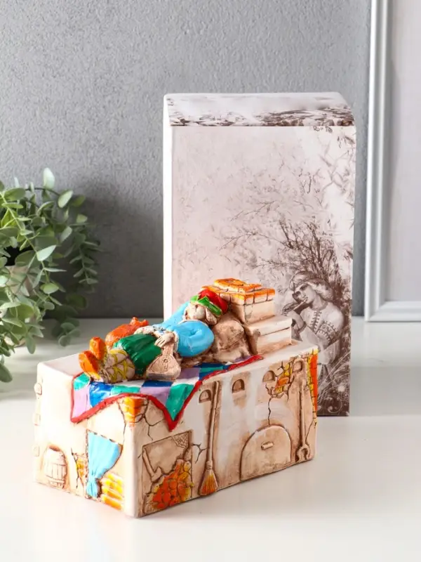 Копилка для денег &laquo;Печка&raquo;, гипс, 14.5&times;20&times;12 см