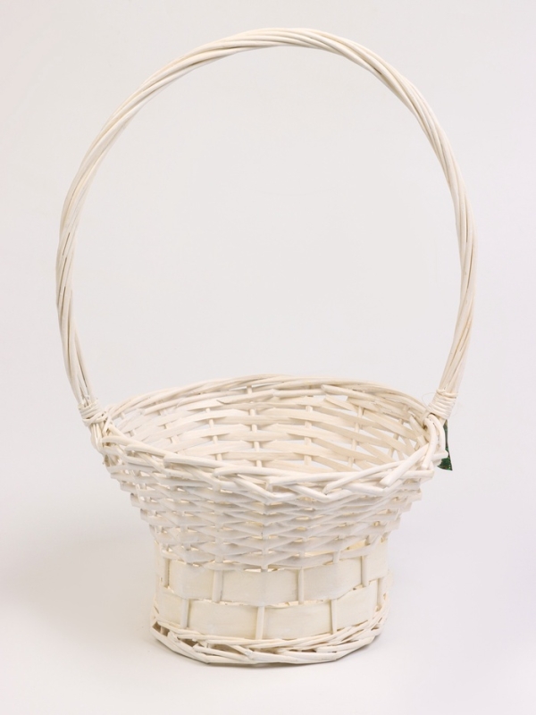 Набор 3 шт корзин плетеных 28х28х16, 22х22х15, 19х19х14 см, плетеная ручка h=_ см, серый